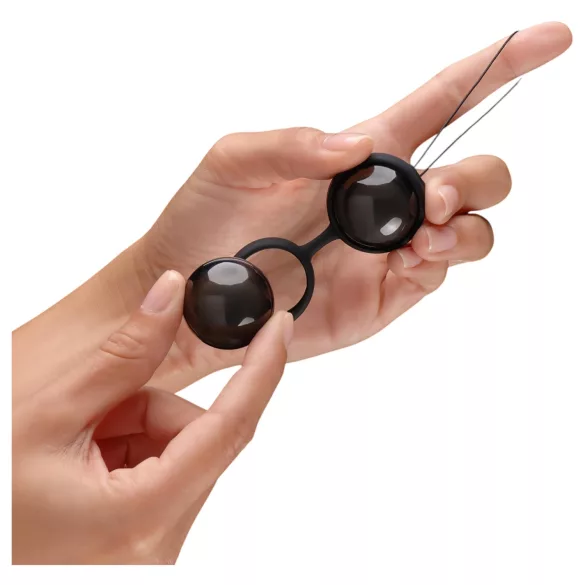 LELO Luna Noir - bile vaginale variabile - silicon negru