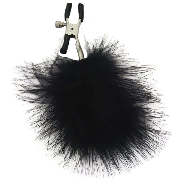 S&M - clips cu pene pentru sfârcuri (negru)