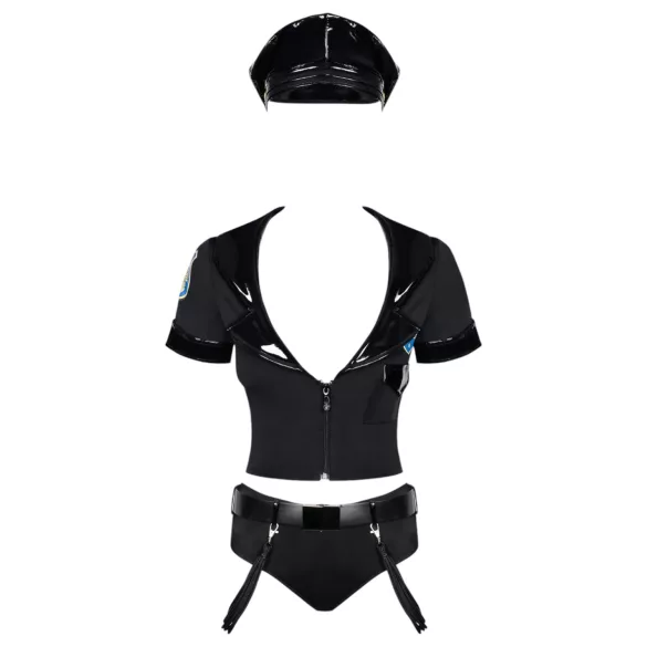 Obsessive - Costum polițistă sexy - set complet - mărime S/M