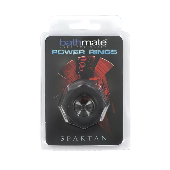 BathMate - inel pentru penis din silicon - negru - Spartan