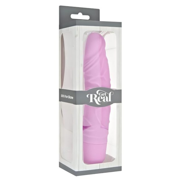 Classic Get Real - vibrator realist din silicon (roz)