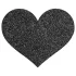 Bijoux Indiscrets - plasturi decorative sâni inimă - negru