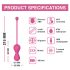 Magic Motion Kegel Master - Set inteligent de bile vaginale (mov)