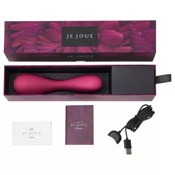 Je Joue Uma - vibrator pentru punctul G, reîncărcabil, waterproof - roz