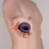Je Joue - inel pentru penis cu vibrații, reîncărcabil, rezistent la apă, mov