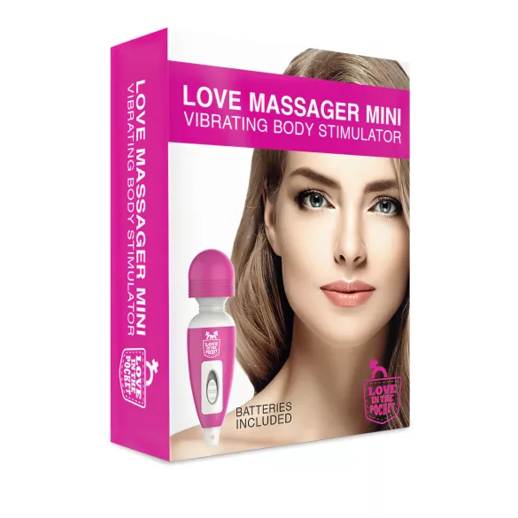Love Wand - mini vibrator de masaj - compact - roz