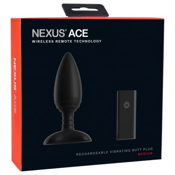 Nexus Ace - vibrator anal cu telecomandă - reîncărcabil - mărime medie