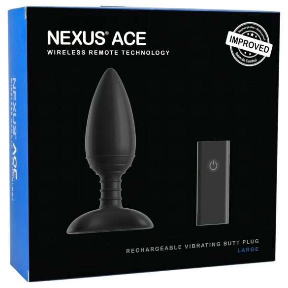 Nexus Ace - Vibrator anal mare, cu telecomandă și acumulator.