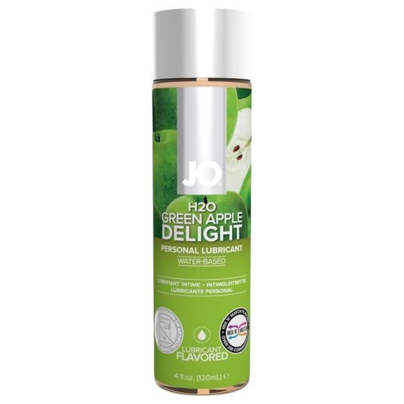 Lubrifiant pe bază de apă JO H2O cu aromă de măr verde (120ml)