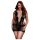 BACI Plus Size - rochie mini cu dantelă și mâneci scurte - negru (XL-XXL)