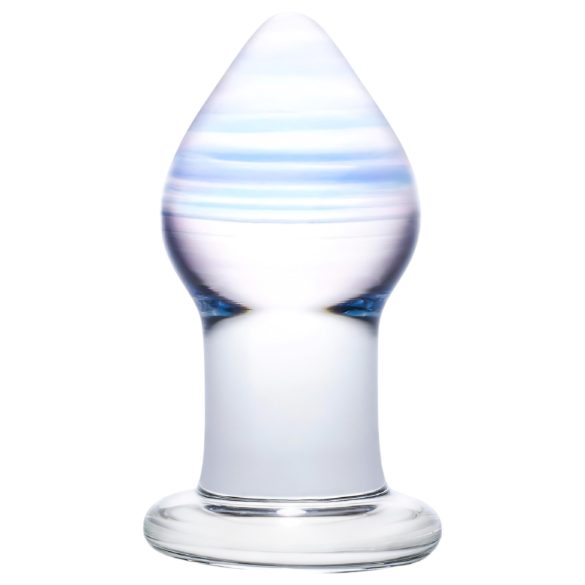 GLAS Amethyst Rain - plută anală din sticlă (lila transparent)