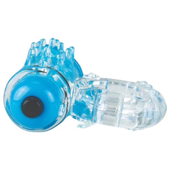 Screaming Color Pop - inel penian vibrator - transparent albastru
