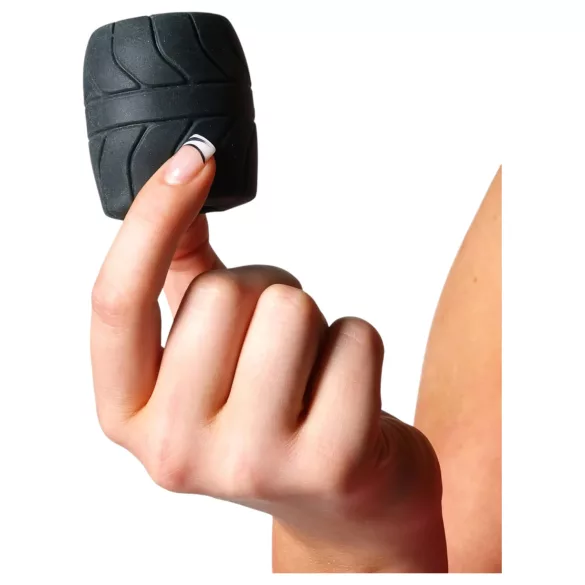 Perfect Fit - Inel și întinzător pentru testicule SilaSkin (negru)