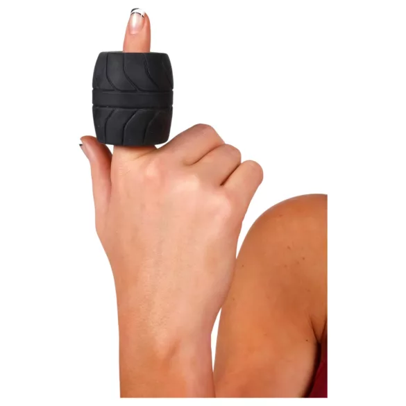 Perfect Fit - Inel și întinzător pentru testicule SilaSkin (negru)