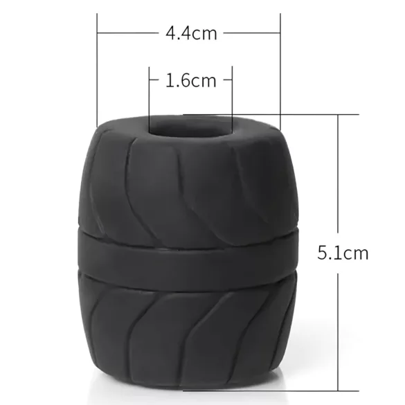 SilaSkin - inel testicular și extensor - silicon alb