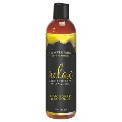   Intimate Earth Relax - ulei masaj - lămâie-verbină-cocos (120ml)