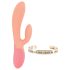 Rianne Essential Xena - vibrator cu încălzire, reîncărcabil (piersică-coral)