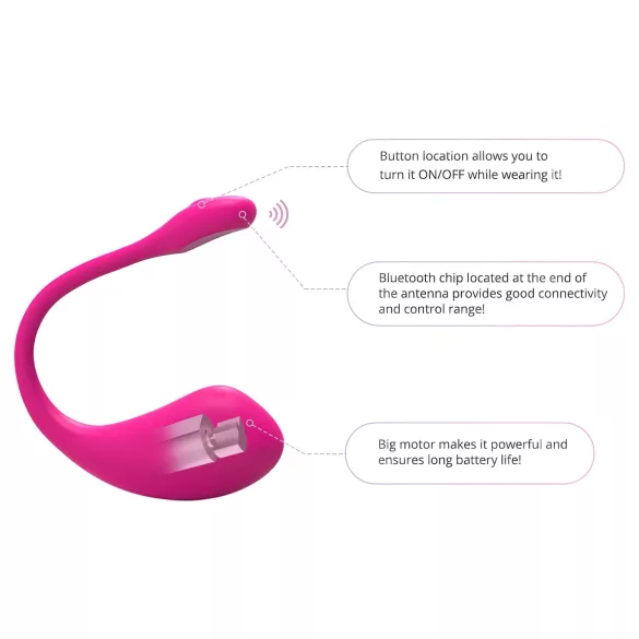 LOVENSE Lush 2 - ou vibrator inteligent (roz)