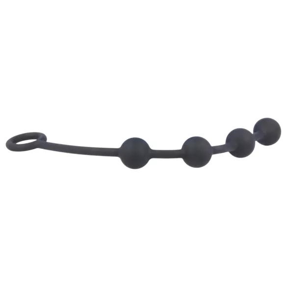 Nexus Excite - dildo anal cu 4 bile - silicon negru mic