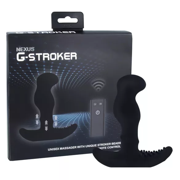 Nexus G-stroker - vibrator masaj prostată cu telecomandă - negru
