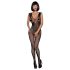 Obsessive N112 - body plasă îngeresc cu aripi - negru (S-L)