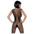 Obsessive N112 - body plasă îngeresc cu aripi - negru (S-L)