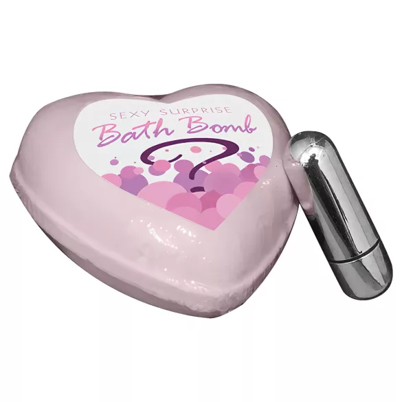 Kheper Games - mini vibrator ascuns în bombă de baie - aromă șampanie-căpșune