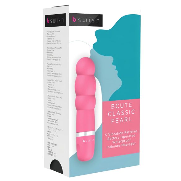 B SWISH Bcute Pearl - Vibrator subacvatic cu perle (roz)