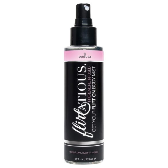 Sensuva Flirtatious - spray corporal cu feromoni - vanilie-mazăre dulce 125ml