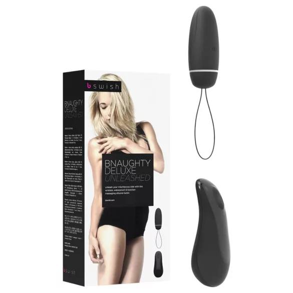 B SWISH Deluxe - ou vibrat răpos (negru)