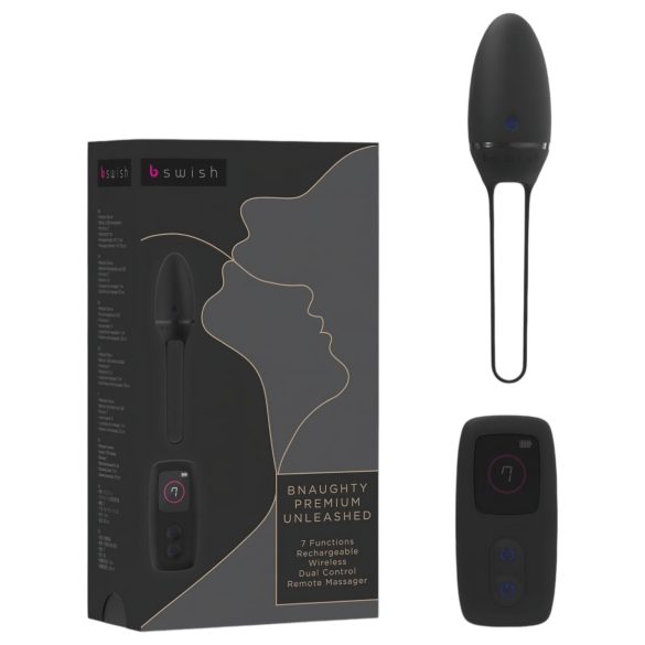 B SWISH Premium - ou vibrator wireless reincarcabil - negru