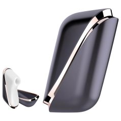   Satisfyer Traveler - vibrator clitoridian de călătorie (negru-alb)