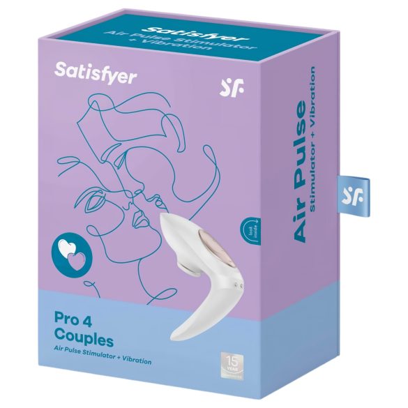 Satisfyer Pro 4 Couples - vibrator pentru cupluri cu pulsații aeriene
