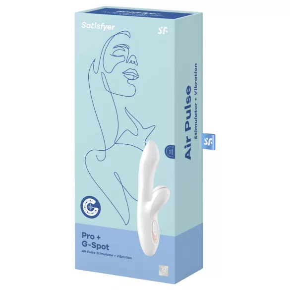 Satisfyer Pro+ G-spot - vibrator pentru punctul G și stimulare clitoridiană