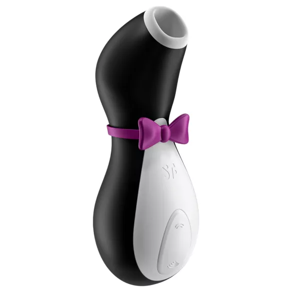 Satisfyer Penguin - stimulator clitoral reîncărcabil, impermeabil - negru-alb
