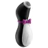 Satisfyer Penguin - stimulator clitoral reîncărcabil, impermeabil - negru-alb