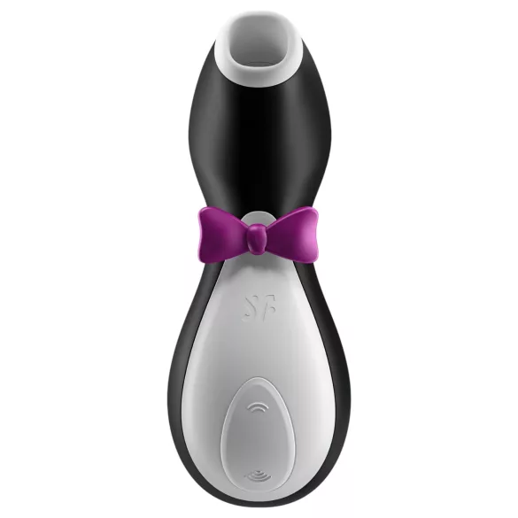 Satisfyer Penguin - stimulator clitoral reîncărcabil, impermeabil - negru-alb