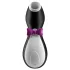 Satisfyer Penguin - stimulator clitoral reîncărcabil, impermeabil - negru-alb
