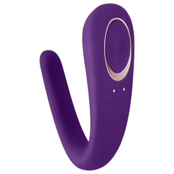Satisfyer Double Classic - vibrator de cuplu impermeabil, reîncărcabil (mov)