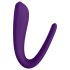 Satisfyer Double Classic - vibrator de cuplu impermeabil, reîncărcabil (mov)