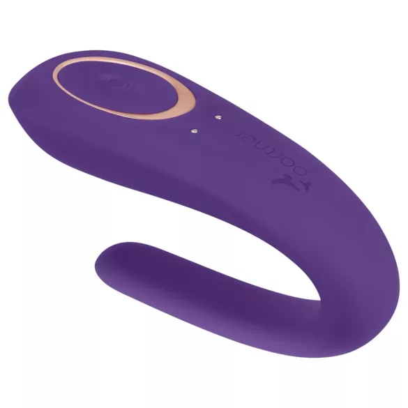 Satisfyer Double Classic - vibrator dublu rezistent la apă, reîncărcabil (mov)