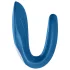 Satisfyer Double Whale - vibrator pentru cuplu cu 2 motoare - albastru