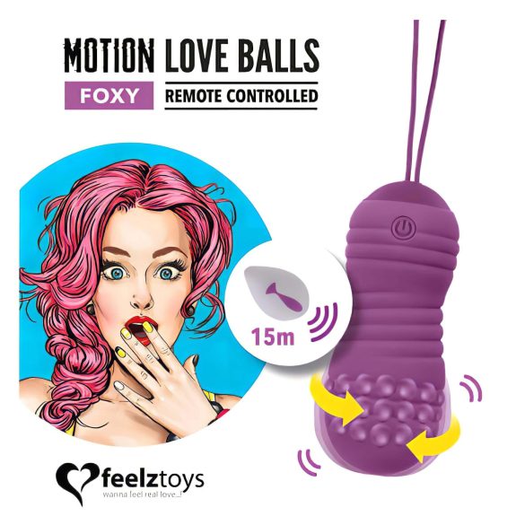 FeelzToys - Ou vibrator impermeabil - lila