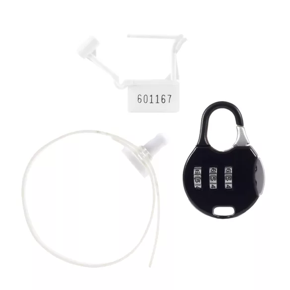 LOCK A WILLY - cușcă peniană cu lacăt - silicon - negru