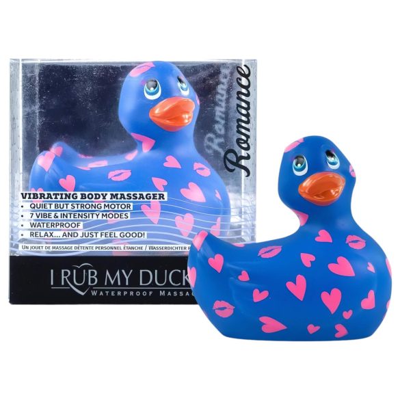 My Duckie Romance 2.0 - vibrator impermeabil al clitorisului (albastru-roz)