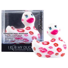   My Duckie Romance 2.0 - vibrator clitoridian rezistent la apă - alb-roz