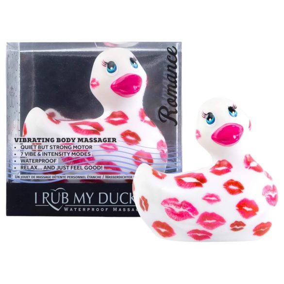 My Duckie Romance 2.0 - vibrator clitoridian rezistent la apă - alb-roz