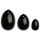 Set de Bile Yoni La Gemmes - obsidian negru (3 piese)