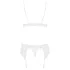 Obsessive - set lenjerie sexy - dantelă alb - L/XL