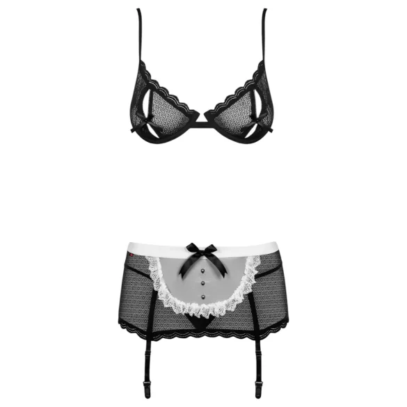 Obsessive - costum sexy menajeră - set 6 piese - L/XL